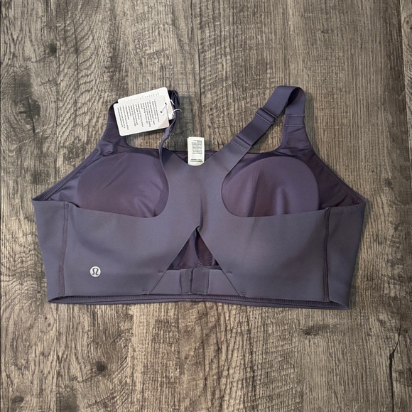 Lululemon Ultralu Square Neck Sports Bra D/DD - Purple - Size 12 - Picture 2 of 4